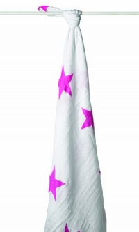 aden + anais Muslin Single Swaddle Wrap, Twinkle Pink