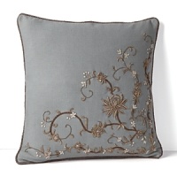 The detailed floral embroidery on this Lauren Ralph Lauren decorative pillow brings heirloom luxury to your decor. The detailed floral embroidery on this Lauren Ralph Lauren decorative pillow brings heirloom luxury to your decor.
