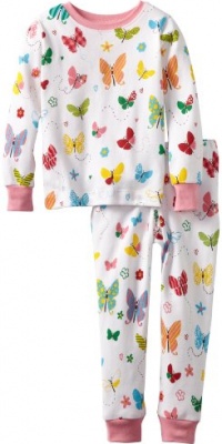 Hatley Girls 2-6X Pajama Set, Flying Butterflies, 5 Hatley Girls 2-6X Pajama Set, Flying Butterflies, 5