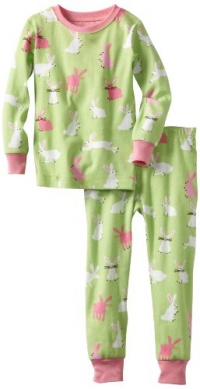 Hatley Girls 2-6X Pajama Set, Pink Bunnies, 6 Hatley Girls 2-6X Pajama Set, Pink Bunnies, 6