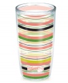 Iconic style meets brilliant design in the Fiesta Tropical Stripe tumbler by Tervis Tumblers. Splashy colors wrap a practically indestructible cup that'll keep hot drinks hot and cold drinks cold. With Fiesta logo and dancer.