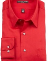 Geoffrey Beene Men's Point Collar Fitted Sateen Woven Shirt