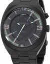 Diesel Watches Men's NSBB Black IP Plated Stainless Steel Black Dial Watch