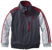 adidas Boys 2-7 Varsity Warm Up Jacket, Mercury Grey, 7X adidas Boys 2-7 Varsity Warm Up Jacket, Mercury Grey, 7X