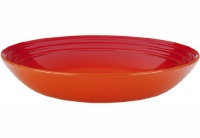 Le Creuset Stoneware 9 3/4 Pasta Bowl, Flame Le Creuset Stoneware 9 3/4 Pasta Bowl, Flame