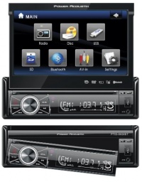 Power Acoustik PTID-8920B In-Dash DVD AM/FM Receiver with 7-Inch Flip-Out Touchscreen Monitor and USB/SD Input