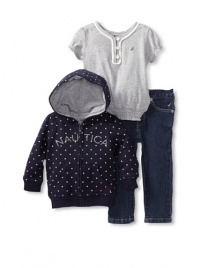 Nautica Sportswear Kids Baby-Girls Infant Polka Dot 3-Piece Set, New Sport Navy, 18 Months Nautica Sportswear Kids Baby-Girls Infant Polka Dot 3-Piece Set, New Sport Navy, 18 Months