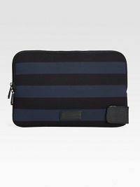 Striped neoprene zips around your laptop for a stylish, protective cover.Zip closureNeoprene13W x 8HImported Striped neoprene zips around your laptop for a stylish, protective cover.Zip closureNeoprene13W x 8HImported