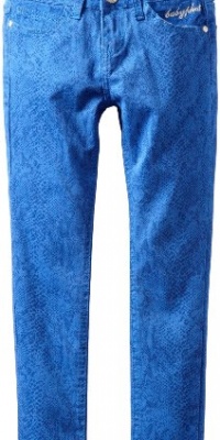 Baby Phat Girl's 7-16 Python Skinny Ankle Jeans, Blue, 7 Baby Phat Girl's 7-16 Python Skinny Ankle Jeans, Blue, 7