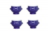 Emile Henry Lion's Head Soup Bowls, Set of 4, Azur