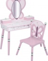 Levels Of Discovery Sugar Plum Vanity and Chair Set Plum/Pink