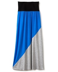 This season is all about color blocking, and Aqua's on the case with the diagonal-block maxi skirt with a banded waist. This season is all about color blocking, and Aqua's on the case with the diagonal-block maxi skirt with a banded waist.