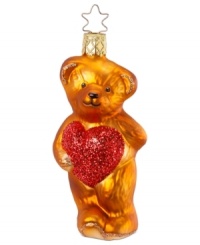 Show your love! This mouth-blown, hand-painted Inge-Glas ornament captures the spirit of having a big heart. Show your love! This mouth-blown, hand-painted Inge-Glas ornament captures the spirit of having a big heart.
