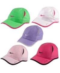 Play ball. She'll watch the game comfortably in this Dri-Fit hat from Nike. Play ball. She'll watch the game comfortably in this Dri-Fit hat from Nike.