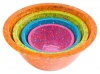 Zak Designs Confetti Assorted Brights Mixing Bowls, Set of 4