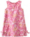 Lilly Pulitzer Girls 2-6x Little Lilly Classic Shift Dress, Resort White Big Garden By The Sea, 6