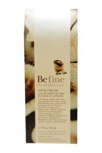 Befine food skin care NECK CREAM, 1.7 oz - with MUSHROOM,IRIS FLOWER & CAFFEINE