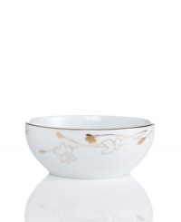 Wildflowers take off on glazed white porcelain, glowing as they tumble aimlessly around this Charter Club cereal bowl. A banded edge adds a classic touch to a pattern with modern spirit. Wildflowers take off on glazed white porcelain, glowing as they tumble aimlessly around this Charter Club cereal bowl. A banded edge adds a classic touch to a pattern with modern spirit.