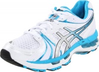 ASICS Women's Gel Kayano 18 Running Shoe,White/Island Blue/Black,8.5 M US ASICS Women's Gel Kayano 18 Running Shoe,White/Island Blue/Black,8.5 M US