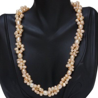 Lavender Twist Rice Shape Genuine Freshwater Pearl Necklace 18 W/Lobster Clasp Lavender Twist Rice Shape Genuine Freshwater Pearl Necklace 18 W/Lobster Clasp