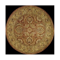Nourison Rugs Jaipur Collection JA29 Rust Round 8' x 8' Area Rug Nourison Rugs Jaipur Collection JA29 Rust Round 8' x 8' Area Rug