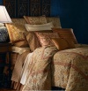 Lauren by Ralph Lauren Bedding; Northern Cape Terra Cotta Stripe Queen Extra-Deep Fitted Sheet