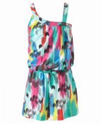 Colorful cutie. The pastel print on this romper from Baby Phat will give her standout style. Colorful cutie. The pastel print on this romper from Baby Phat will give her standout style.