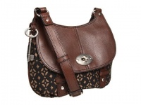 Fossil Maddox Signature Flap (Black/Brown) Fossil Maddox Signature Flap (Black/Brown)
