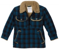 Levi's Boys 2-7 Brushed Plaid Jacket, Bright Blue, 6 Levi's Boys 2-7 Brushed Plaid Jacket, Bright Blue, 6