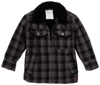 Levi's Boys 8-20 Brushed Plaid Jacket,Sheer Grey , Small Levi's Boys 8-20 Brushed Plaid Jacket,Sheer Grey , Small