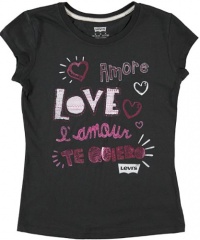Levi's Romance Languages T-Shirt (Sizes 7 - 16) - black, 12 - 14 Levi's Romance Languages T-Shirt (Sizes 7 - 16) - black, 12 - 14