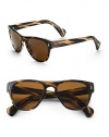 Plastic wayfarer inspired frames. Available in cocobolo with java polarized lens. 100% UV protection Imported 