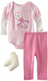 Bon Bebe Baby-girls Newborn Make A Wish 3 Piece Pant Set, Pink/Light Pink, 3-6 Months Bon Bebe Baby-girls Newborn Make A Wish 3 Piece Pant Set, Pink/Light Pink, 3-6 Months