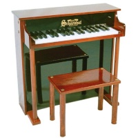 Schoenhut 6637MB - 37 Key Trad/Deluxe Spinet with Bench (Mahog/Black) Schoenhut 6637MB - 37 Key Trad/Deluxe Spinet with Bench (Mahog/Black)