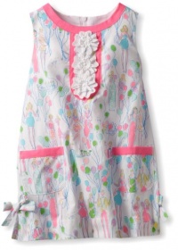 Lilly Pulitzer Girls 2-6X Little Classic Shift, Resort White Pop, 2 Lilly Pulitzer Girls 2-6X Little Classic Shift, Resort White Pop, 2