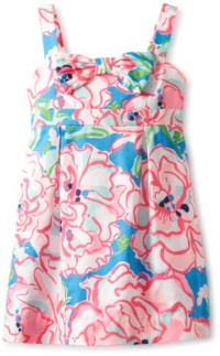Lilly Pulitzer Girls 2-6X Little Leandra Dress, Flutter Blue Lucky Charm, 4 Lilly Pulitzer Girls 2-6X Little Leandra Dress, Flutter Blue Lucky Charm, 4