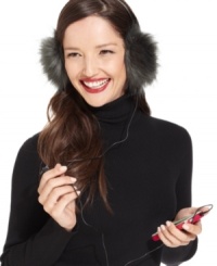 Listen up. These fab faux fur earmuffs from Juicy Couture do double duty on cold days--they keep ears cozy while you rock out to your favorite tunes. Listen up. These fab faux fur earmuffs from Juicy Couture do double duty on cold days--they keep ears cozy while you rock out to your favorite tunes.