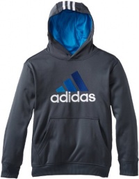 adidas Boys 8-20 Youth Shutout Hoodie, Dark Onix/Bright Blue/White, X-Large adidas Boys 8-20 Youth Shutout Hoodie, Dark Onix/Bright Blue/White, X-Large