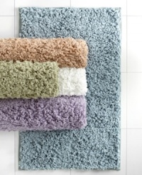 Soft to the step. Awaken your senses to the comforting feel of microfiber and colors that will brighten your day. Featuring heavy, non-skid backing for a secure grip. Soft to the step. Awaken your senses to the comforting feel of microfiber and colors that will brighten your day. Featuring heavy, non-skid backing for a secure grip.