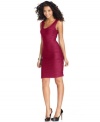 Dazzle on your next date night with this flattering fitted dress from NY Collection.