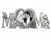 Malden Mr. & Mrs. Medal Wedding Frame, 1-Opening Malden Mr. & Mrs. Medal Wedding Frame, 1-Opening