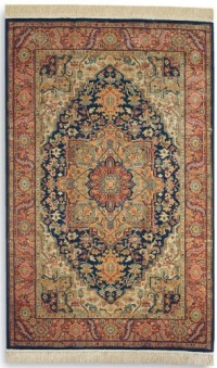 Karastan Original Collection Navy Heriz (#701) 5'9 X 9' Karastan Original Collection Navy Heriz (#701) 5'9 X 9'