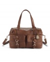 A structured satchel with wonderfully functional detailing crafted in soft lightweight leather, from Cole Haan.
