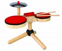 Comes With Two Sizes Of Drums With Sturdy Latex Drum Heads - PlanToys Musical Band Comes With Two Sizes Of Drums With Sturdy Latex Drum Heads - PlanToys Musical Band