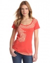 Lucky Brand Women's Indian Peacock Tee