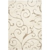 Safavieh Florida Shag Collection SG455-1113 Cream and Beige Shag Square Area Rug, 6-Feet 7-Inch Square