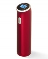The sports car of corkscrews, the metallic-red Rabbit by Metrokane electric corkscrew pops open wine bottles with the press of a button. An illuminated LCD screen shows how many cork pulls remain before you need to recharge.