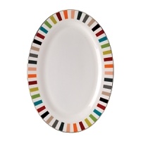 Missoni has created a multicolored décor that has been inspired by the colors of flowers and leaves of the tropical forest. This fantasy brings particular warmth to the most important pieces of the collection, standing out clearly on the white surface of the porcelain. Missoni has created a multicolored décor that has been inspired by the colors of flowers and leaves of the tropical forest. This fantasy brings particular warmth to the most important pieces of the collection, standing out clearly on the white surface of the porcelain.