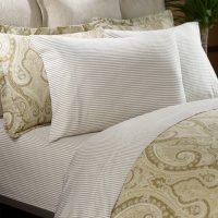 Lauren by Ralph Lauren Desert Spa Bengal Stripe QUEEN Fitted Sheet Lauren by Ralph Lauren Desert Spa Bengal Stripe QUEEN Fitted Sheet
