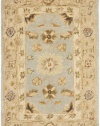 Safavieh Anatolia Collection AN556B Handmade Blue and Sage Hand-Spun Wool Area Rug, 2 Feet by 3 Feet